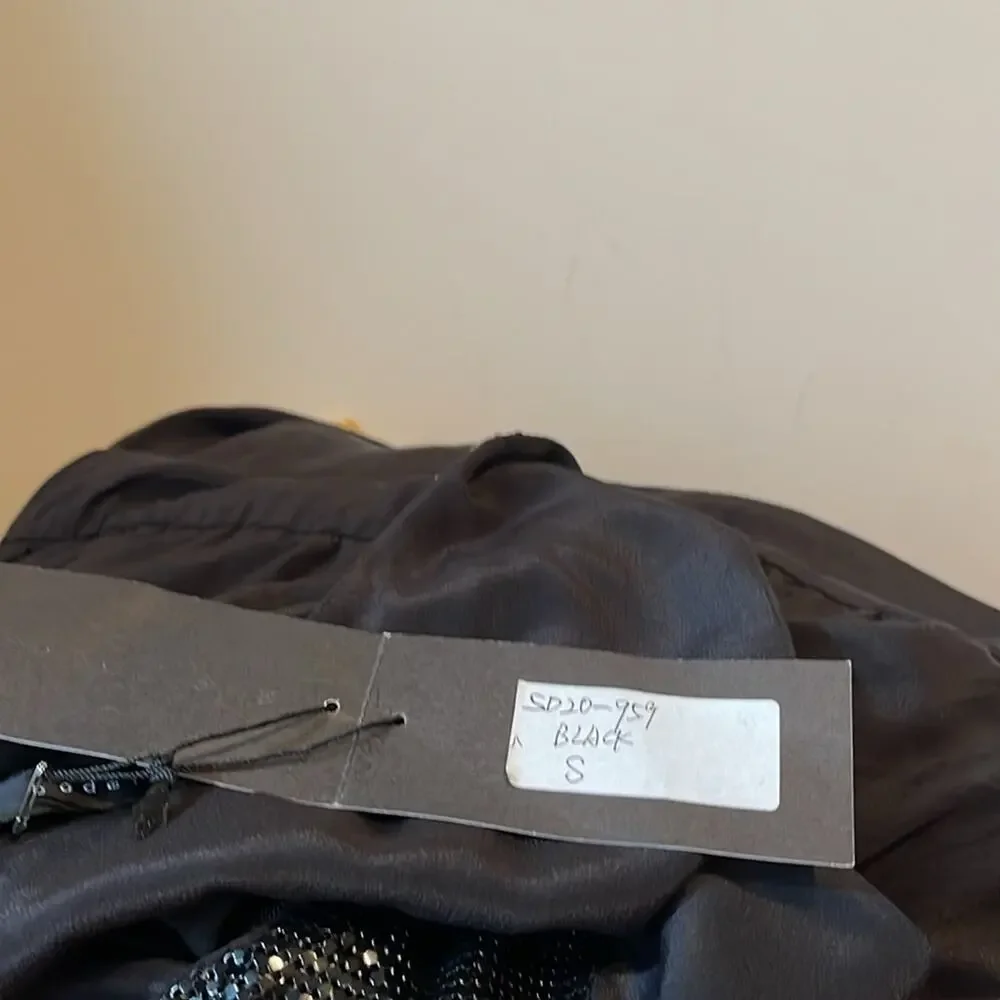 Sheri Bodell One Shoulder Beaded Dress  Black Size S - Picture 10 of 12